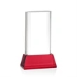 Merit VividPrint™ Award on Base - Red | https://www.bestnamebadges.com
