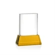 Merit VividPrint™ Award on Base - Amber | https://www.bestnamebadges.com