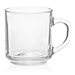 10 oz. USA Made ARC Handy Glass Coffee Mugs w/ Custom logo | https://www.bestnamebadges.com