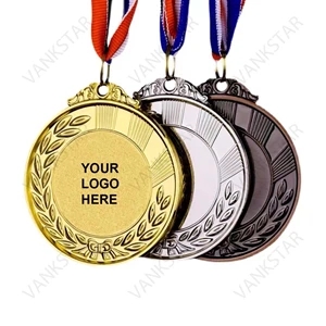 Custom Blank Gold Plated Award Metal | https://www.bestnamebadges.com