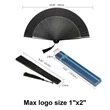 Folded Hand Fan | https://www.bestnamebadges.com
