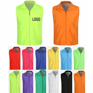 Unisex Volunteer Vest With Pockets | https://www.bestnamebadges.com