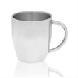10 oz. Double Wall Stainless Steel Coffee Mugs | https://www.bestnamebadges.com
