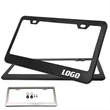 Stainless Steel License Plate Frame | https://www.bestnamebadges.com