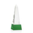 Master Obelisk on Base - Green | https://www.bestnamebadges.com