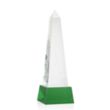 Master Obelisk on Base - Green | https://www.bestnamebadges.com
