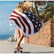 Round Beach Towel | https://www.bestnamebadges.com