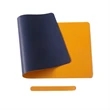Dual Sided PU Leather Desk Mat Protector Non-Slip Mouse Pad | https://www.bestnamebadges.com