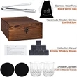 Whiskey Glasses Gift Set | https://www.bestnamebadges.com