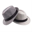 Straw Fedora Hat | https://www.bestnamebadges.com