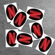 Oval Sticker | https://www.bestnamebadges.com