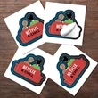 Kiss Cut Sticker | https://www.bestnamebadges.com