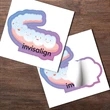 Kiss Cut Sticker | https://www.bestnamebadges.com