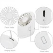 800 Mah Mini Portable Usb Rechargeable Handheld Fan | https://www.bestnamebadges.com