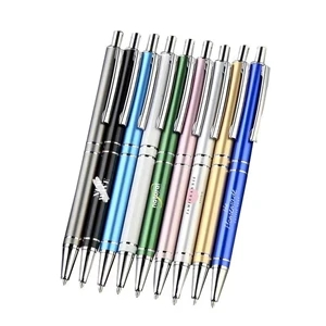 Custom Aluminum Rod Metal Pen | https://www.bestnamebadges.com