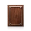 Caledon Plaque - Walnut/Silver | https://www.bestnamebadges.com