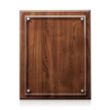 Caledon Plaque - Walnut/Silver | https://www.bestnamebadges.com