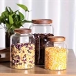 Thicken Glass Storage Jar Food Container With Wooden Lid | https://www.bestnamebadges.com