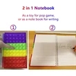 A5 Silicone Bubbles Notebook | https://www.bestnamebadges.com