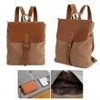 Canvas One Shoulder Crossbody Backpack | https://www.bestnamebadges.com