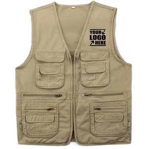 Multi-Pockets Utility Vest | https://www.bestnamebadges.com