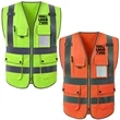 Multi Pockets High Visibility Safety Vest | https://www.bestnamebadges.com