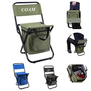 Foldable Camping Chair With Cooler Bag