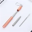 Stainless Steel Retractable Straw | https://www.bestnamebadges.com