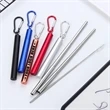 Stainless Steel Retractable Straw | https://www.bestnamebadges.com