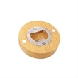 Bamboo Bottle Opener Magnet | https://www.bestnamebadges.com