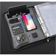 Padfolio With 8000Mah Wireless Charger | https://www.bestnamebadges.com