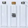 Clear Glass Bottles With Lids 33Oz | https://www.bestnamebadges.com