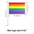 Mini Handheld Rainbow Pride Flag | https://www.bestnamebadges.com
