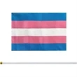 Mini Handheld Rainbow Pride Flag | https://www.bestnamebadges.com