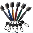 Golf Club Brush Groove Cleaner With Carabiner | https://www.bestnamebadges.com