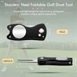 Foldable Magnetic Golf Divot Tool | https://www.bestnamebadges.com