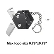 Multitool  Folding Mini EDC Knife Card Keychain | https://www.bestnamebadges.com