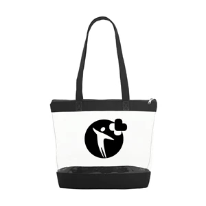 Basic Clear Zipper Tote