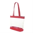 Basic Clear Zipper Tote | https://www.bestnamebadges.com