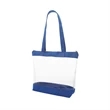 Basic Clear Zipper Tote | https://www.bestnamebadges.com