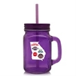 15 oz. Colored Mason Jars with Handle | https://www.bestnamebadges.com