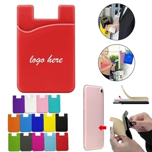 Silicone Phone Wallet Smartphone Card Holder