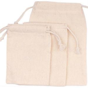 Cotton  Cord  Drawstring  Pocket w/ Custom Imprint
