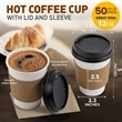 12Oz Hot Beverage Disposable Paper Coffee Cup | https://www.bestnamebadges.com