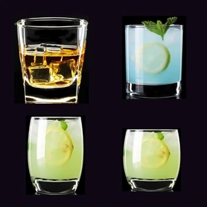 Heavy Base Whiskey Glasses | https://www.bestnamebadges.com
