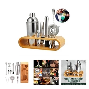 10-Piece Bar Tool Set with Stand cocktail shaker set