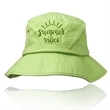 Lightweight Cotton Bucket Hat | https://www.bestnamebadges.com