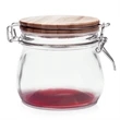 16 oz. Glass Candy Jars w/ Wire Wooden Lid | https://www.bestnamebadges.com