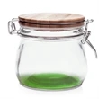 16 oz. Glass Candy Jars w/ Wire Wooden Lid | https://www.bestnamebadges.com