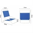 1-Position Beach Folding Sand Sun Chair | https://www.bestnamebadges.com